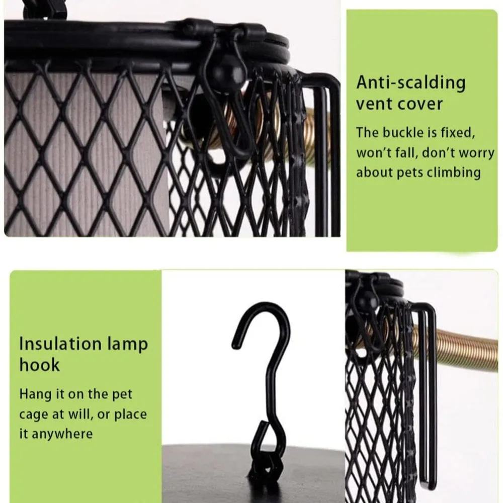 100W Reptile Ceramic Heat Lamp | Anti-hot Cage Light Holder Switch | Chicken Brooder