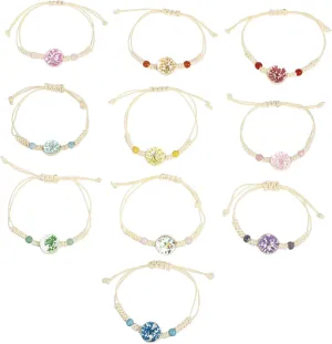 10Pcs Ethnic Style Hand Ornament Women Bracelet Woven Wrist Chains Retro Jewelry for Daily Wear and Gifting