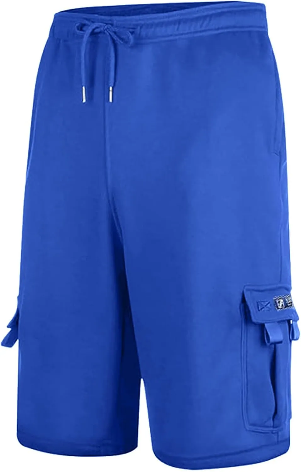 Alalaso Men's Casual Shorts Stretch Cotton Drawstring Summer Beach Stretch High Waisted Breathable Linen Shorts with Pockets