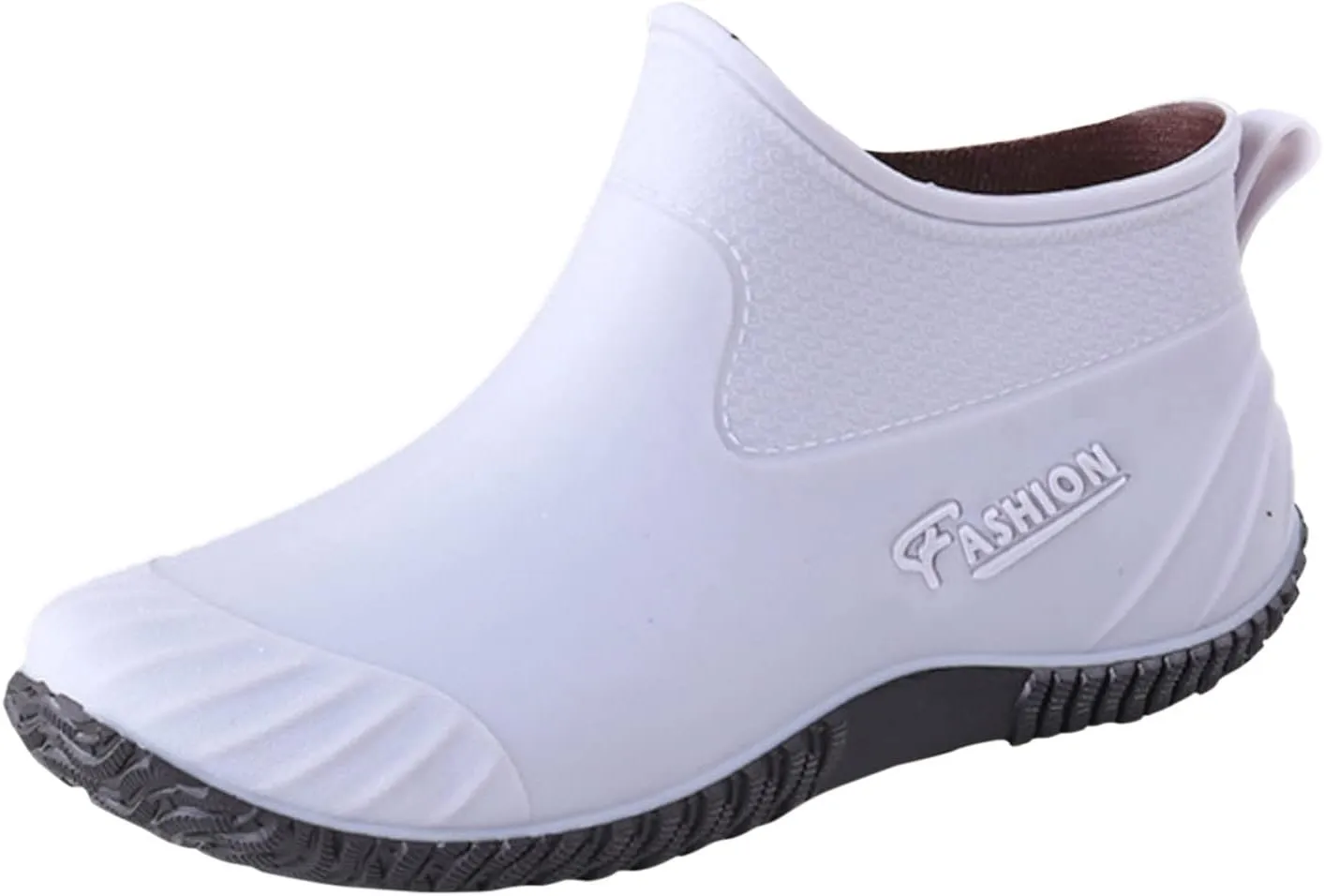 Ankle Rainboots Boots Women Wide Lightweight Rain Booties Rubber Women Short Garden Boot Slip On Outdoor Work Shoes