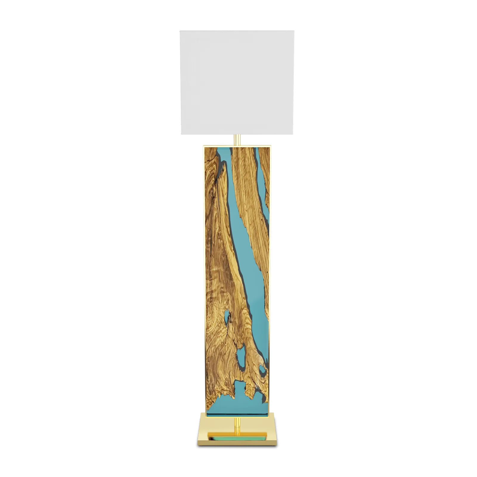 Aquamarine Menthe Floor Lamp