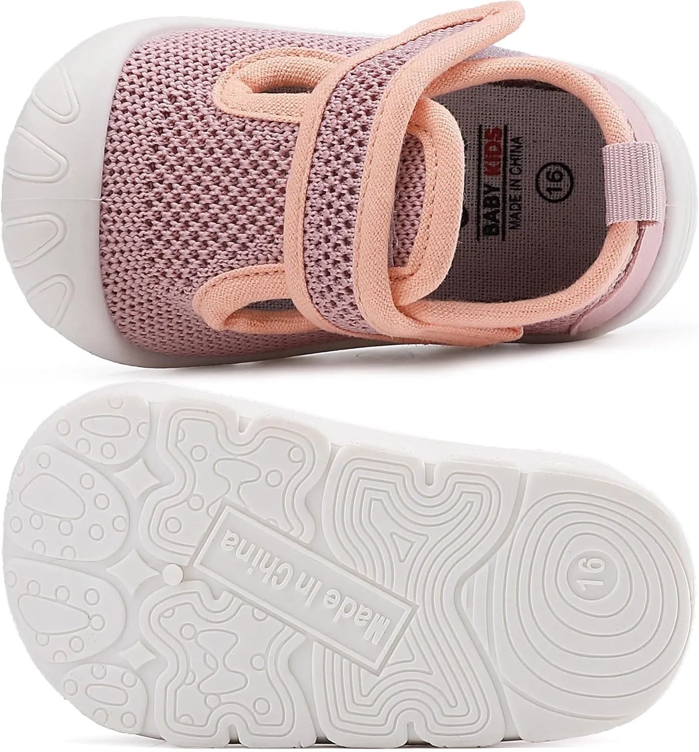 Baby Toddler Girls Boys Shoes Lightweight Breathable for Non Slip Infant First Walking Shoes Outdoor Toddlers Sneakers 6 9 12 18 24 Months