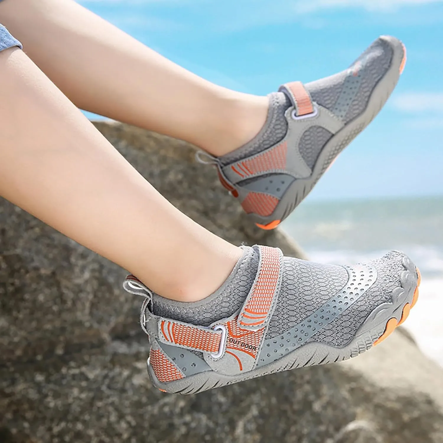 Barefoot Water Shoes Men Women Quick Dry Aqua Swim Beach Pool Surf Hiking Kayaking Outdoor Sports Shoes Lightweight Non Slip Breathable