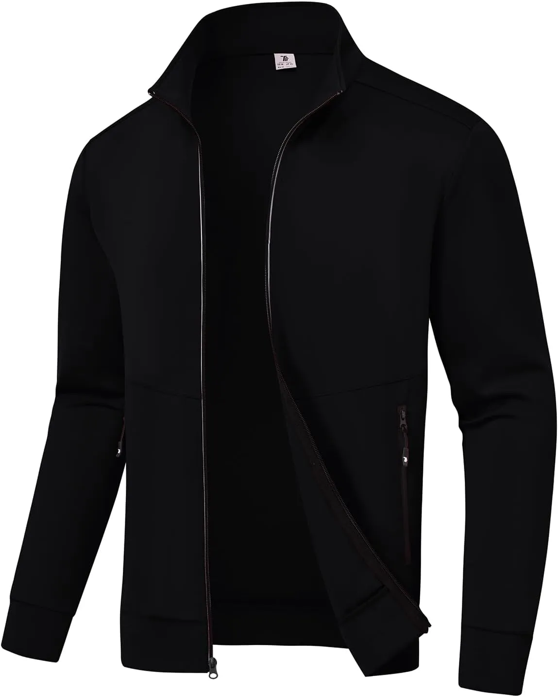 BASUDAM Men's Track Jackets Lightweight Warm Up Casual Coat Athletic Workout Running Jacket with Zipper Pockets