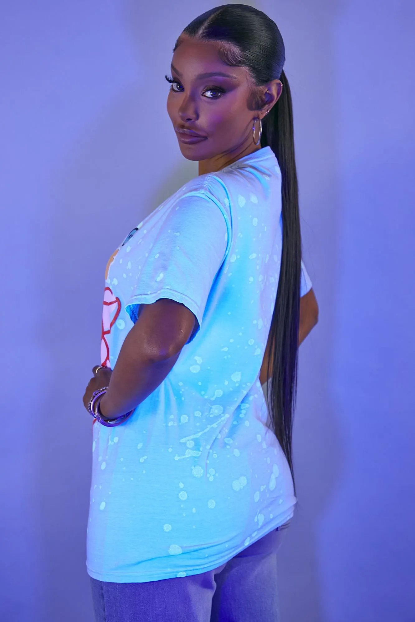 Believe In Yourself Glow In The Dark Top - Grey