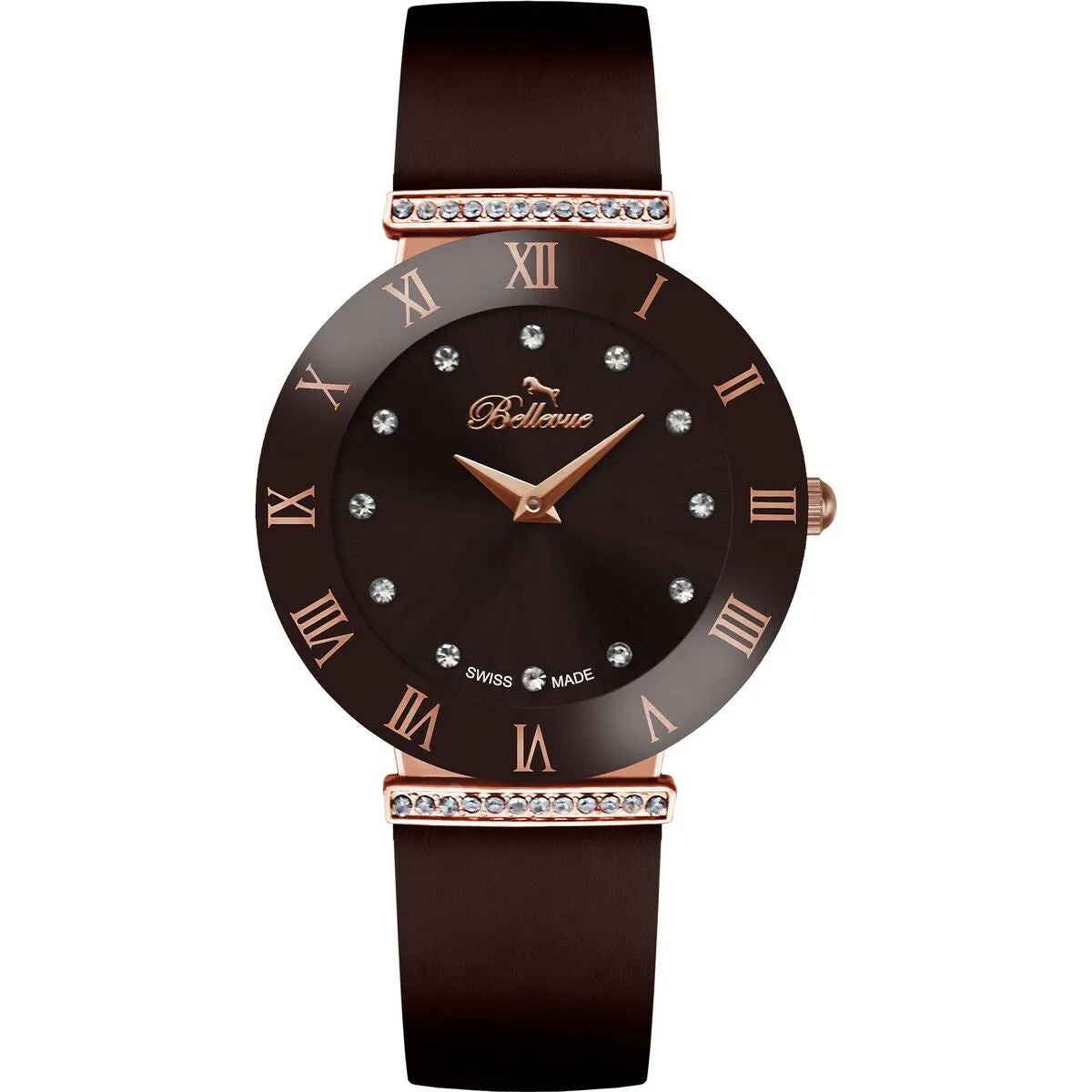 Bellevue E.104 Women Brown Watch Quartz 26mm