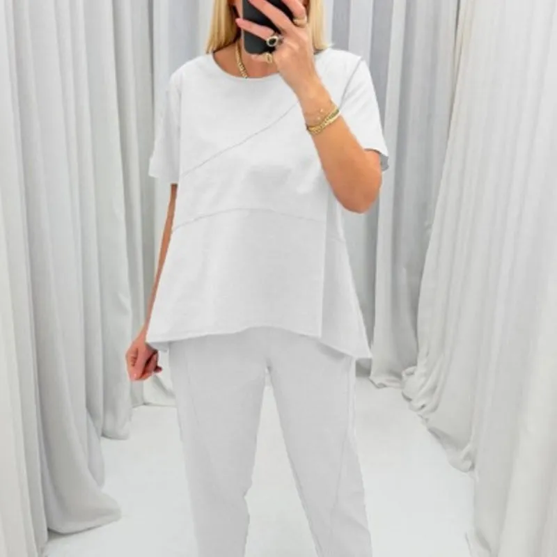 Big price reductionWomens Patchwork Solid Color Casual Set