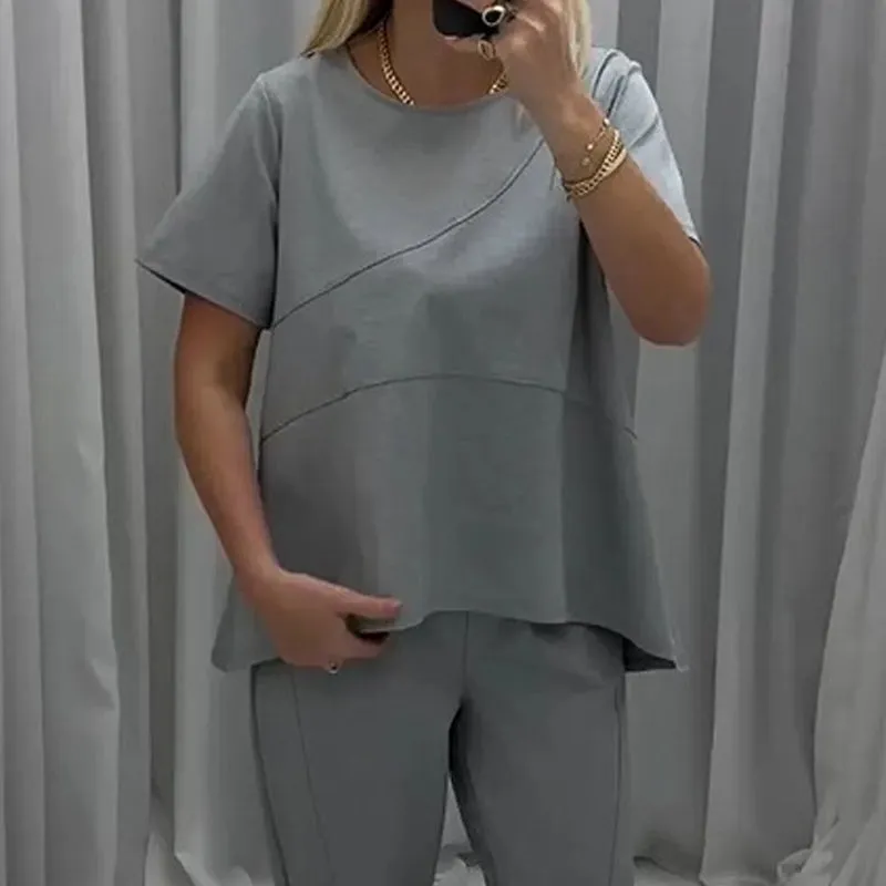 Big price reductionWomens Patchwork Solid Color Casual Set