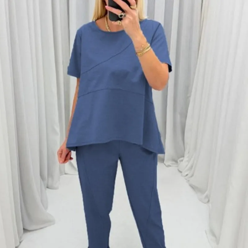 Big price reductionWomens Patchwork Solid Color Casual Set