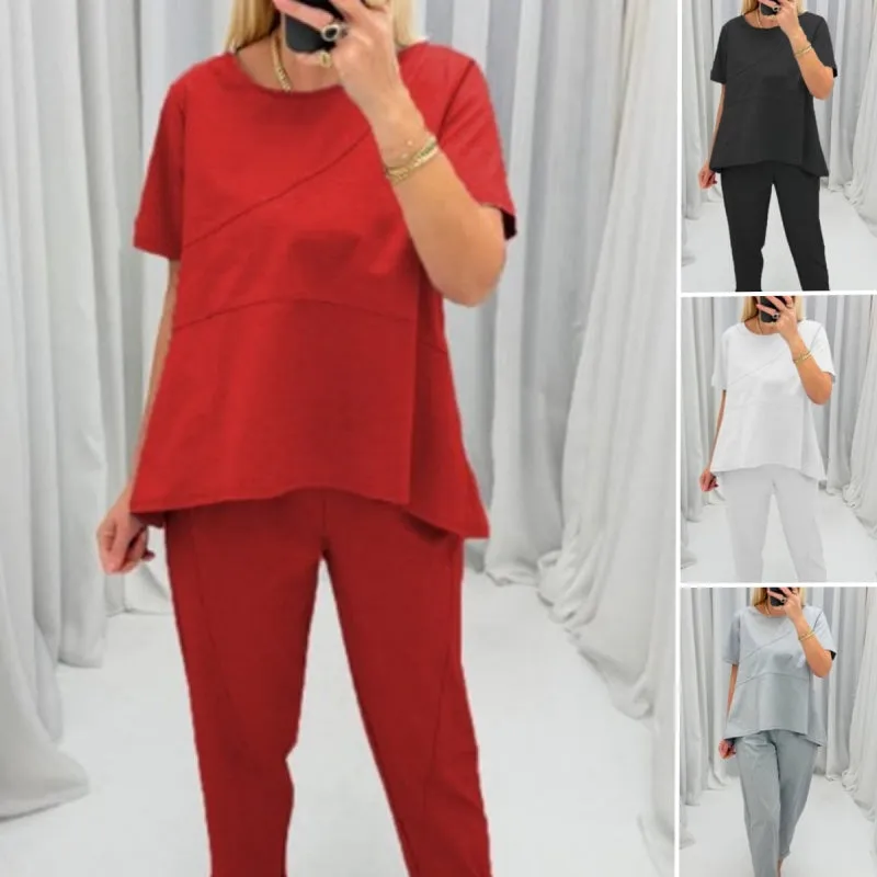 Big price reductionWomens Patchwork Solid Color Casual Set