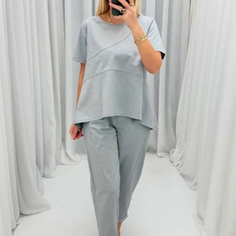 Big price reductionWomens Patchwork Solid Color Casual Set