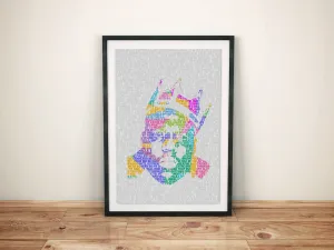 Biggie Smalls Custom Printing, Home Decor, Wall Hanging, Custom Music Canvas, Biggie Smalls Home Decor