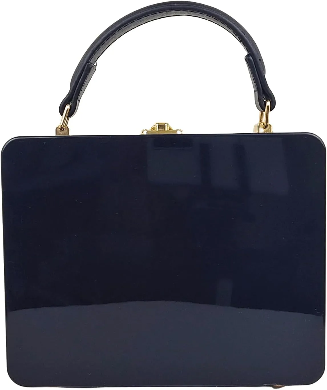 Black Acrylic clutch Purse Women Box Evening Bags Acrylic Chain Crossbody Party Handbag