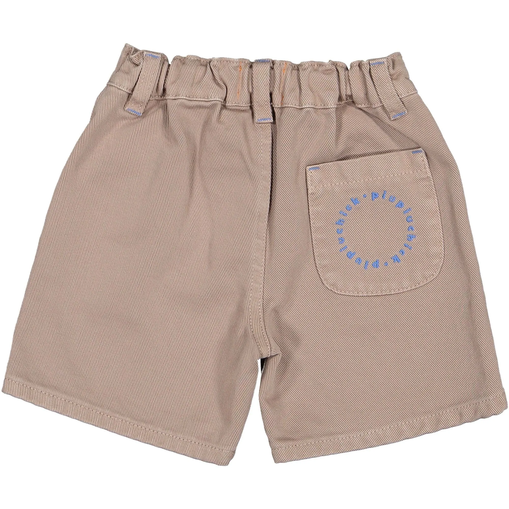 Boy Shorts in Taupe Canvas
