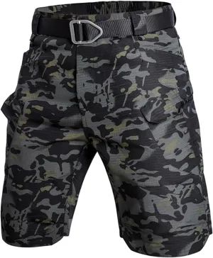 Cargo Shorts for Men Stretch Waterproof Quick Dry Tactical Shorts Breathable Athletic Hiking Pants with Pockets