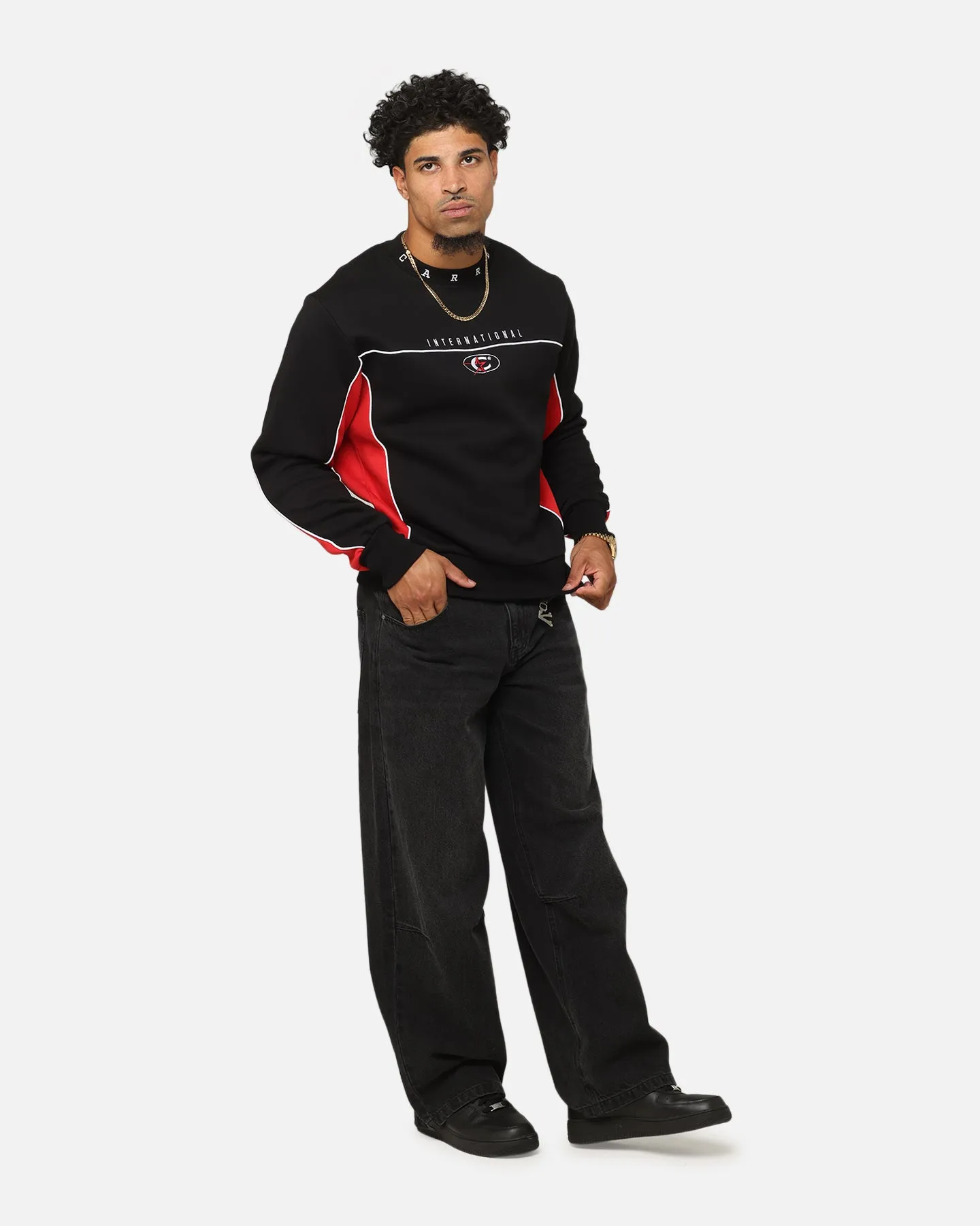 Carre International Crewneck Black/Red
