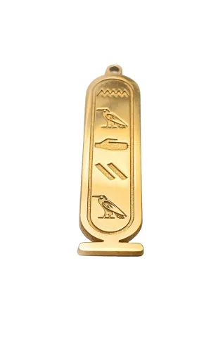 Cartouche Personalized Name Necklace, 14k Gold Personalized Handmade, Egyptian Pendant Jewelry Women, Hieroglyph Egypt Name Necklace by HStudio