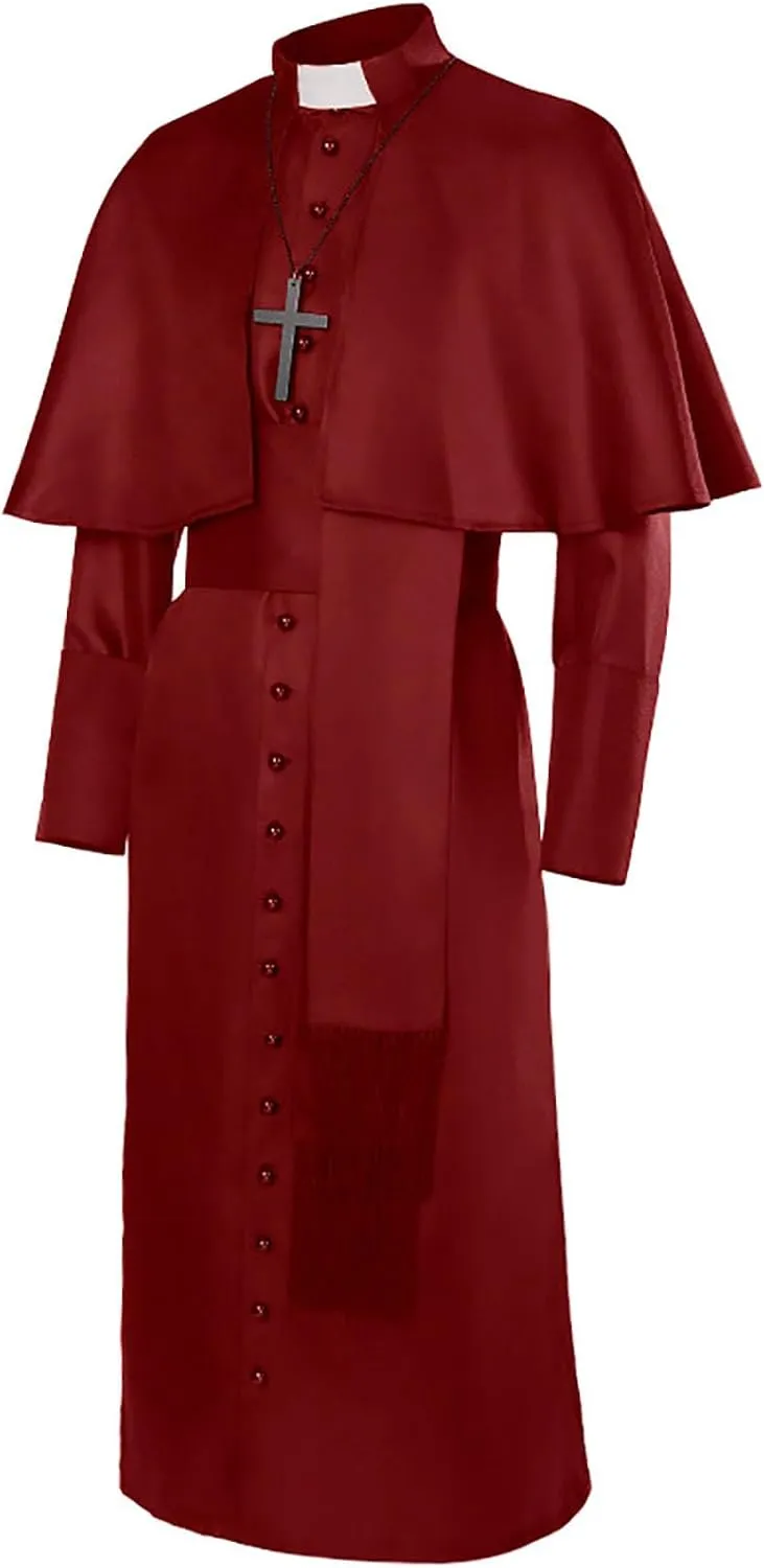 Cassock Robe For Men's,Choir Minister Clergy Pulpit Liturgical Church Robe be Medieval Liturgical Church Robes
