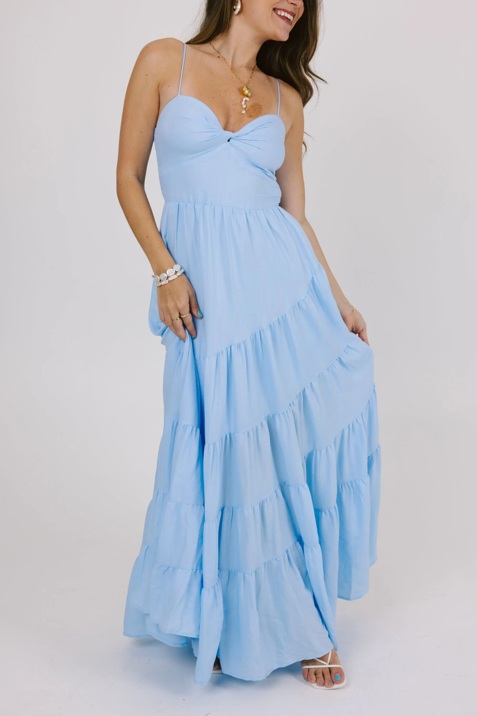 Catching Feelings Dress in Blue
