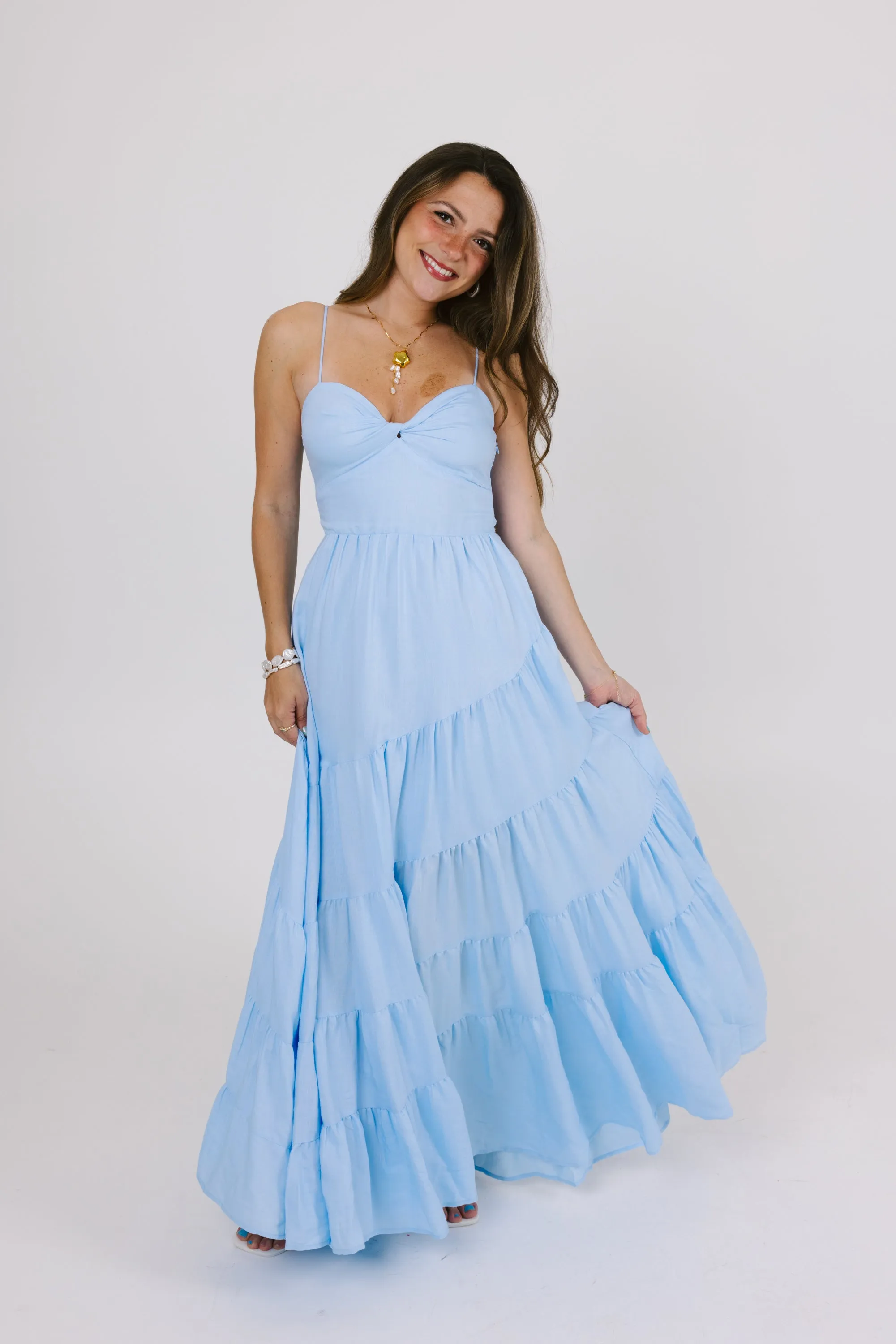 Catching Feelings Dress in Blue