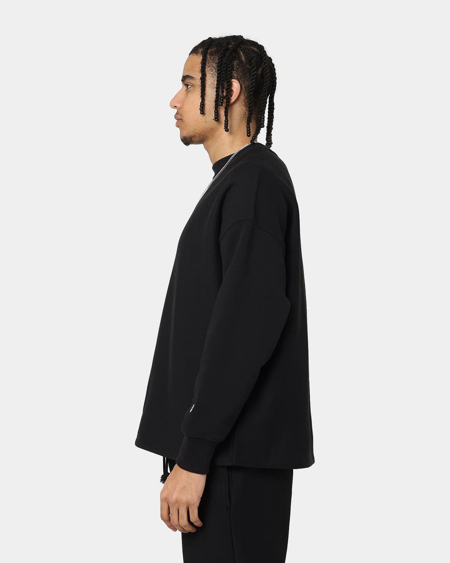 Champion Reverse Weave Relaxed Hem Crewneck Black/Gold