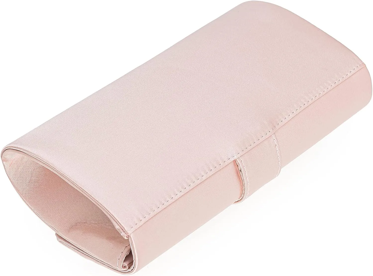 CHARMING TAILOR Evening Bag Diamantes Embellished Satin Clutch Purse for Woman Classy Party Handbag with Beaded Brooch