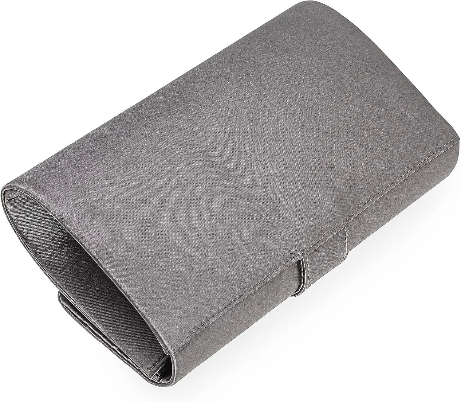 CHARMING TAILOR Evening Bag Diamantes Embellished Satin Clutch Purse for Woman Classy Party Handbag with Beaded Brooch