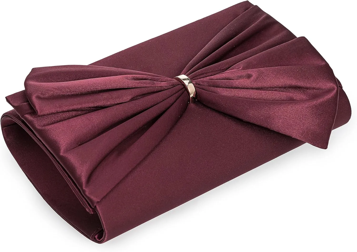 CHARMING TAILOR Satin Bow Formal Bag Women Evening Purse Elegant Clutch Handbag Wedding/Prom/Party