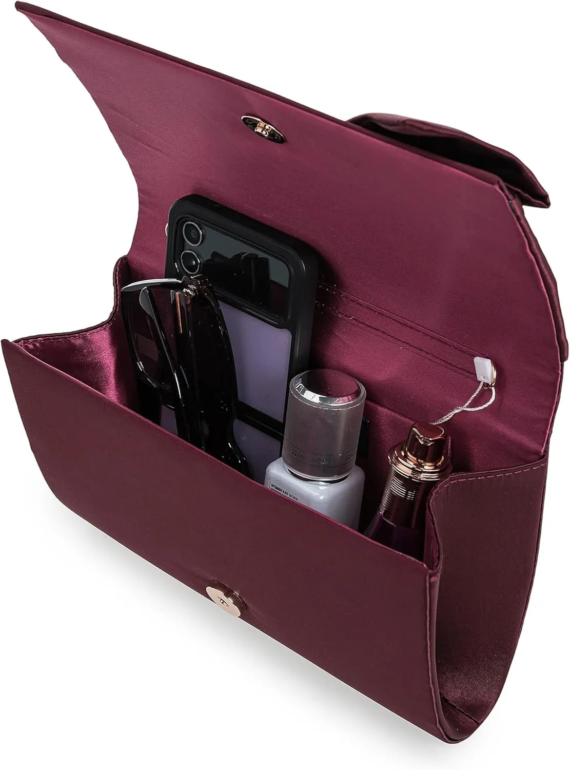 CHARMING TAILOR Satin Bow Formal Bag Women Evening Purse Elegant Clutch Handbag Wedding/Prom/Party