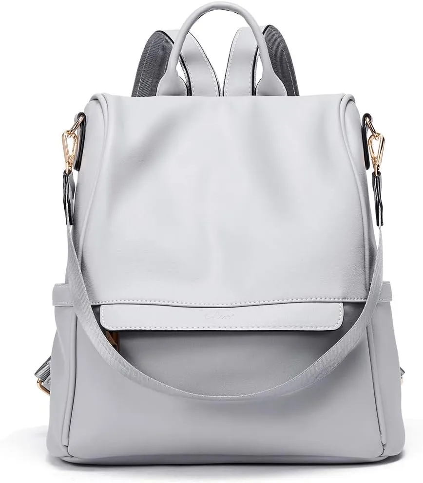 CLUCI Womens Backpack Purse Leather Anti-theft Large Fashion Designer Travel Bag Ladies Shoulder Bags