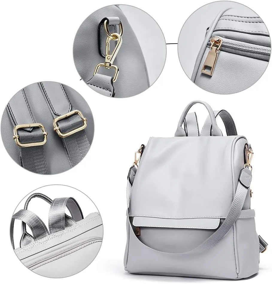 CLUCI Womens Backpack Purse Leather Anti-theft Large Fashion Designer Travel Bag Ladies Shoulder Bags