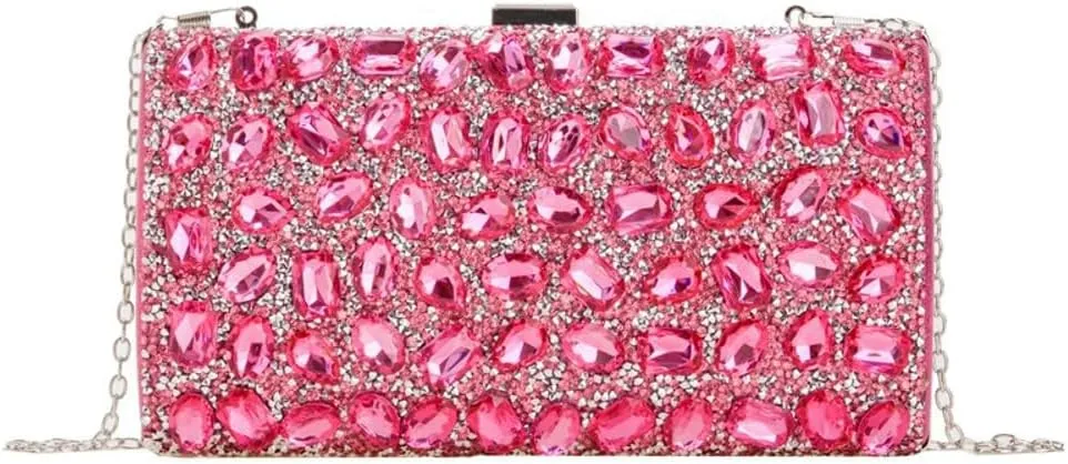 Clutch Purse Evening Bags Women Rhinestone Glitter Handbag Chain Crossbody Purse Shoulder for Wedding Party 2025