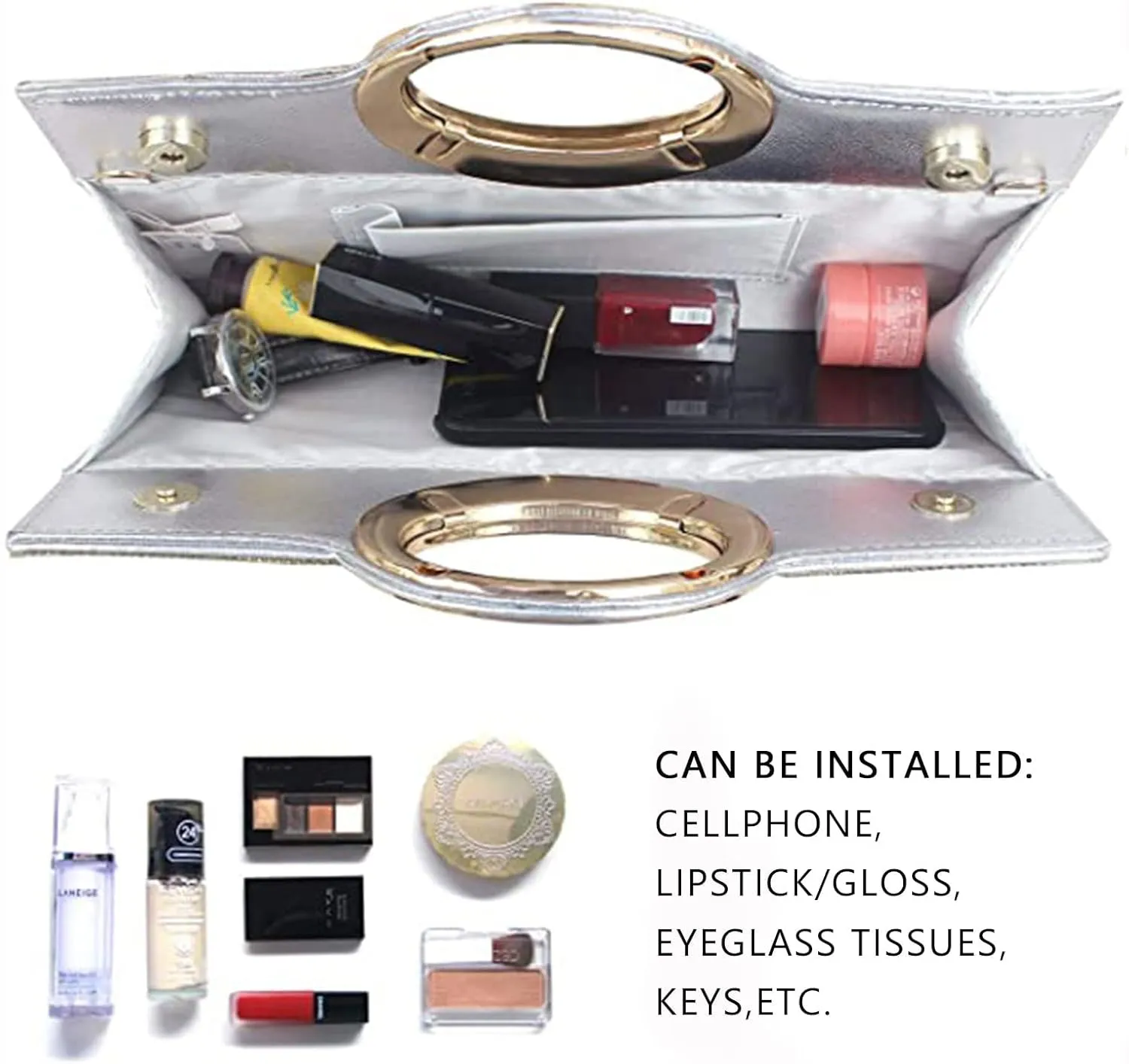 Clutch Purses for Women Rhinestone Evening Bag Wedding Party Cocktail Purses Handbags.