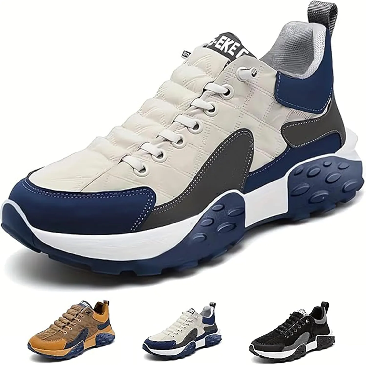Cozuty Orthopedic Shoes Mens Comfort Air Sneakers for Men Thick-Soled Casual Waterproof Non Slip Breathable Sports Wide Shoes