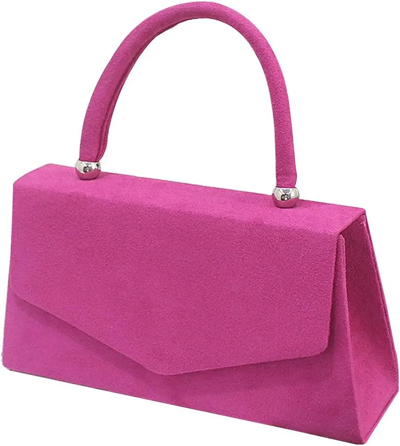 Crossbody Bag for Women,Women Shoulder Bags,Women Envelope Handbag Evening Clutch Bridal Wedding Party Prom Wallet Purse Hot Pink