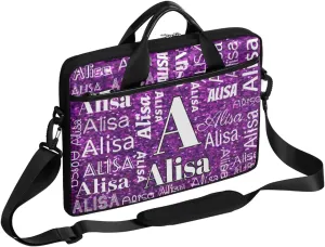 Custom Laptop Bag for Women Men Personalized Name 13 14 15.6 inch Laptop Messenger Shoulder Bags