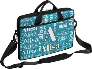 Custom Laptop Bag for Women Men Personalized Name 13 14 15.6 inch Laptop Messenger Shoulder Bags