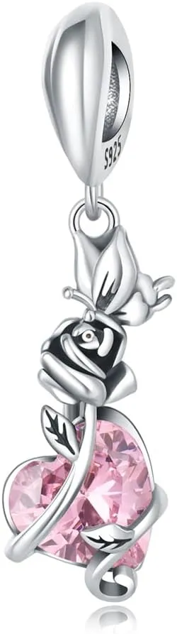 CYCUFF 925 Sterling Silver Charms Suitable for Charm Necklaces, Bracelet Pendants Beads Jewellery Gift for Women