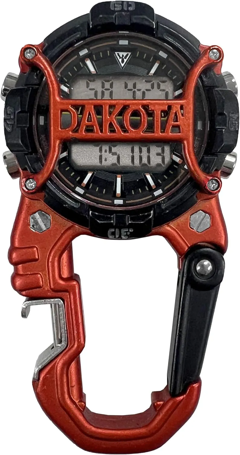 Dakota Bottle Opener Cage Clip, Premium Durability Outdoor Gifts for Men, Use for Field and Work, Quality Pocket Watch, Fob Tactical Watch with LED Flashlight, Dial Protector