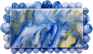 DJBM Acrylic Evening Women Clutch Bag Graceful Glitter Marble Shoulder Purses for Wedding Party