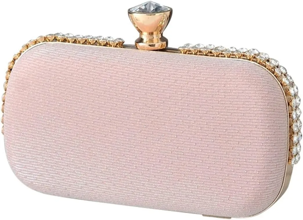 Elegant Shoulder Crossbody Ladies Clutch Sparkly Rhinestone Evening Women Charming Glittering Handbag Bridal Wedding