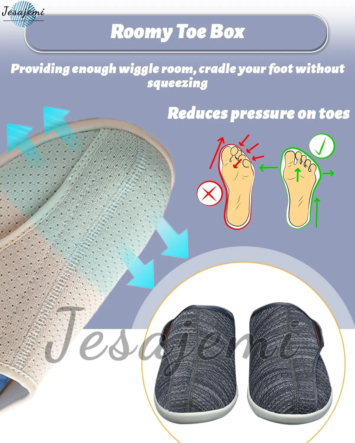 Extra Wide Shoes for Men Mules for Women New Backless Slip on Sports Fit Walking Mule Sandals Sneaker Knit Ladies Open Back Indoor Outdoor