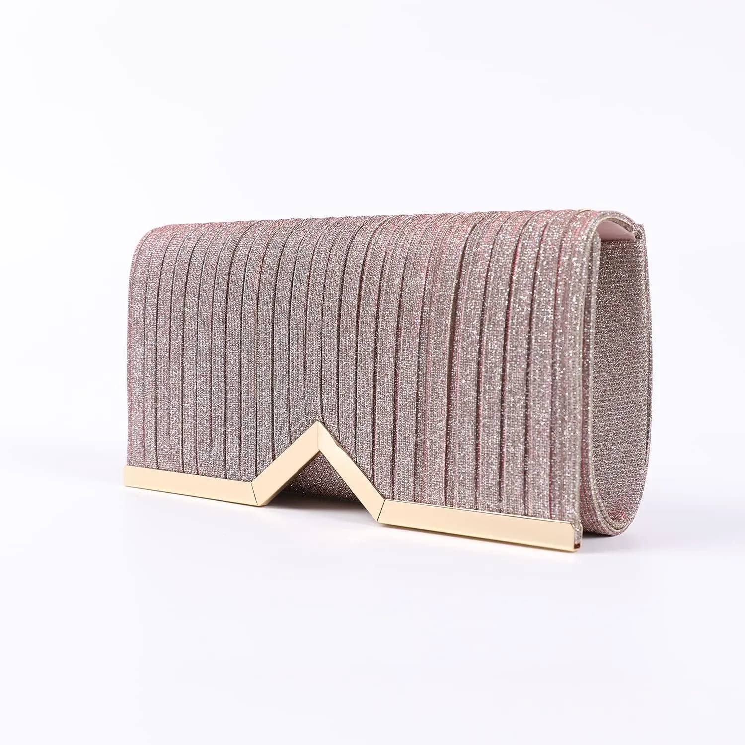 Fashion Clutch Women Evening Bags for Wallets Wedding Formal Prom Vertical bar Folding cloth Handbag purse