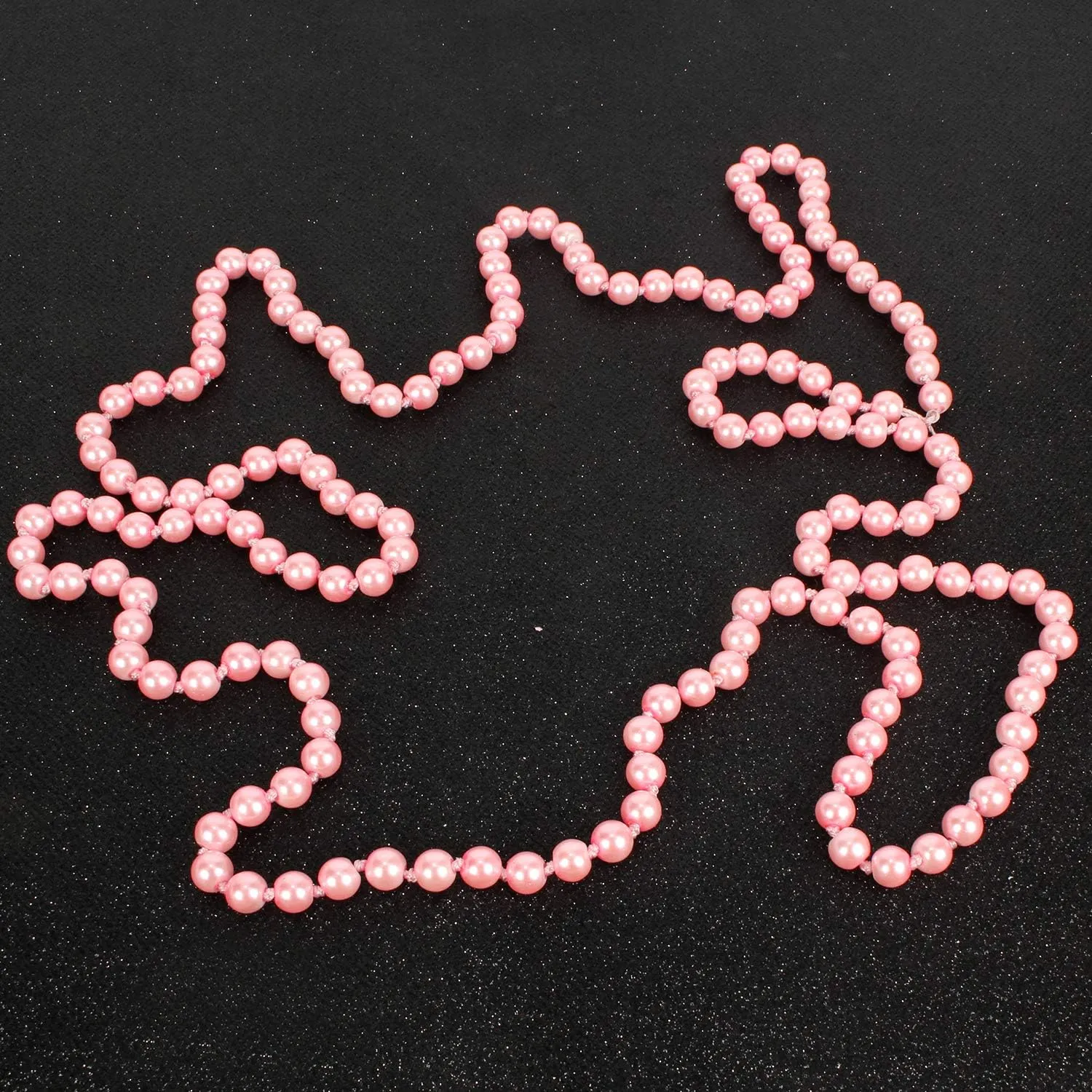 Fashion Faux Pearls Pendants 1920s Beads Cluster Long Pearl Necklace for Costume Party Jewelry 55"