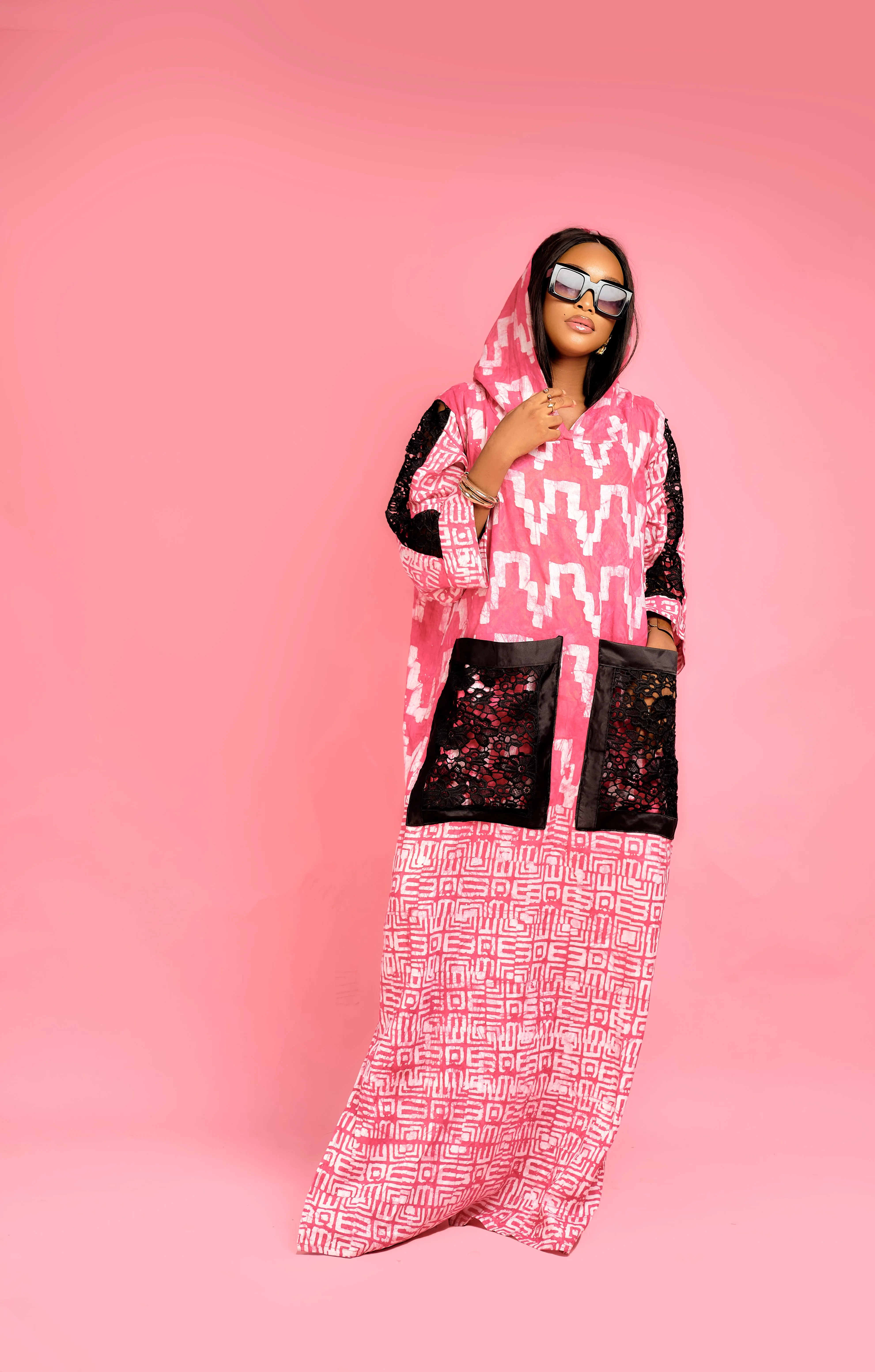 Fatimah Hooded lace Dress