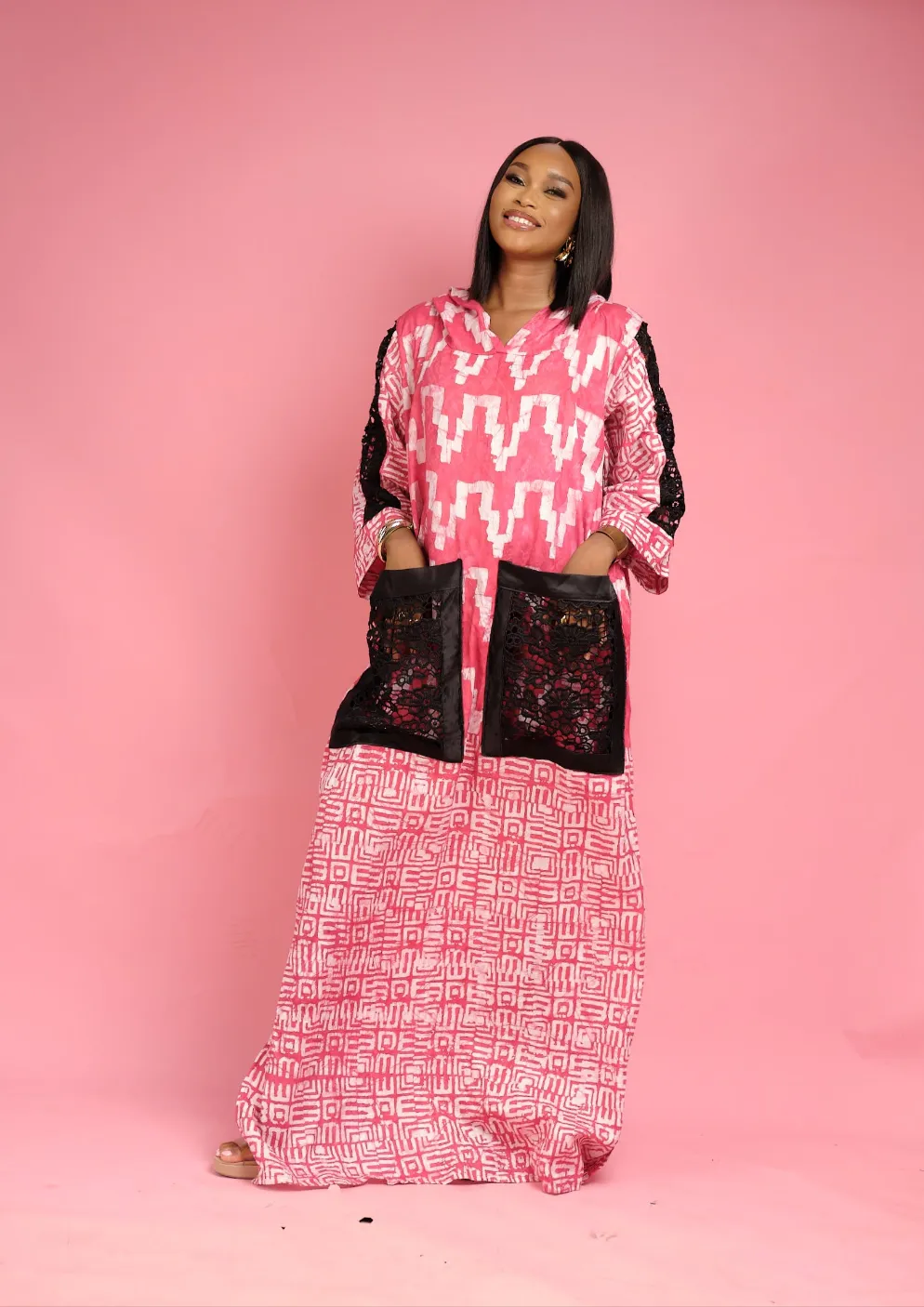 Fatimah Hooded lace Dress