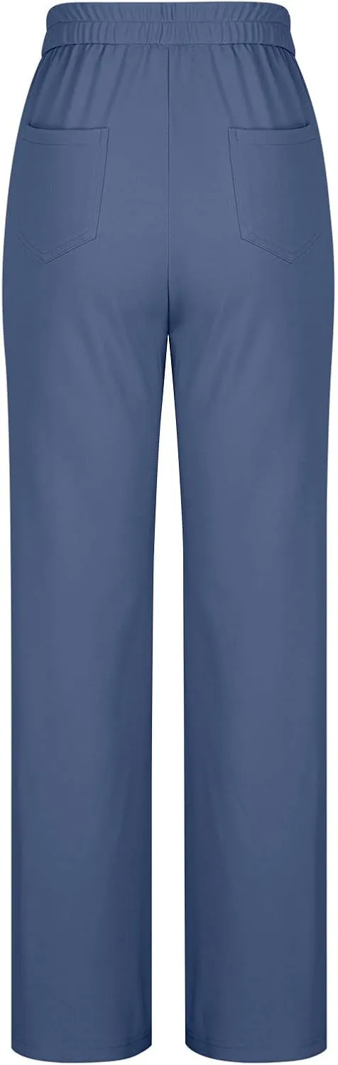 Flexipants - Women's Casual High Waist Stretch Pants Flexi Pants for Women Straight Leg Cargo Pant Lounge Flexi Pants