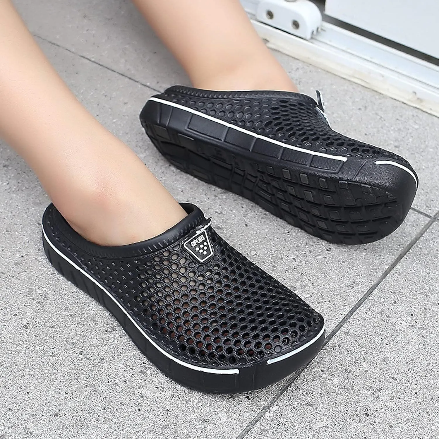 FLIOZY Women's Garden Clogs Shoes Men's Beach Water Shoes Slippers Sandals Breathable Casual Lightweight Outdoor Walking Shoes Unisex