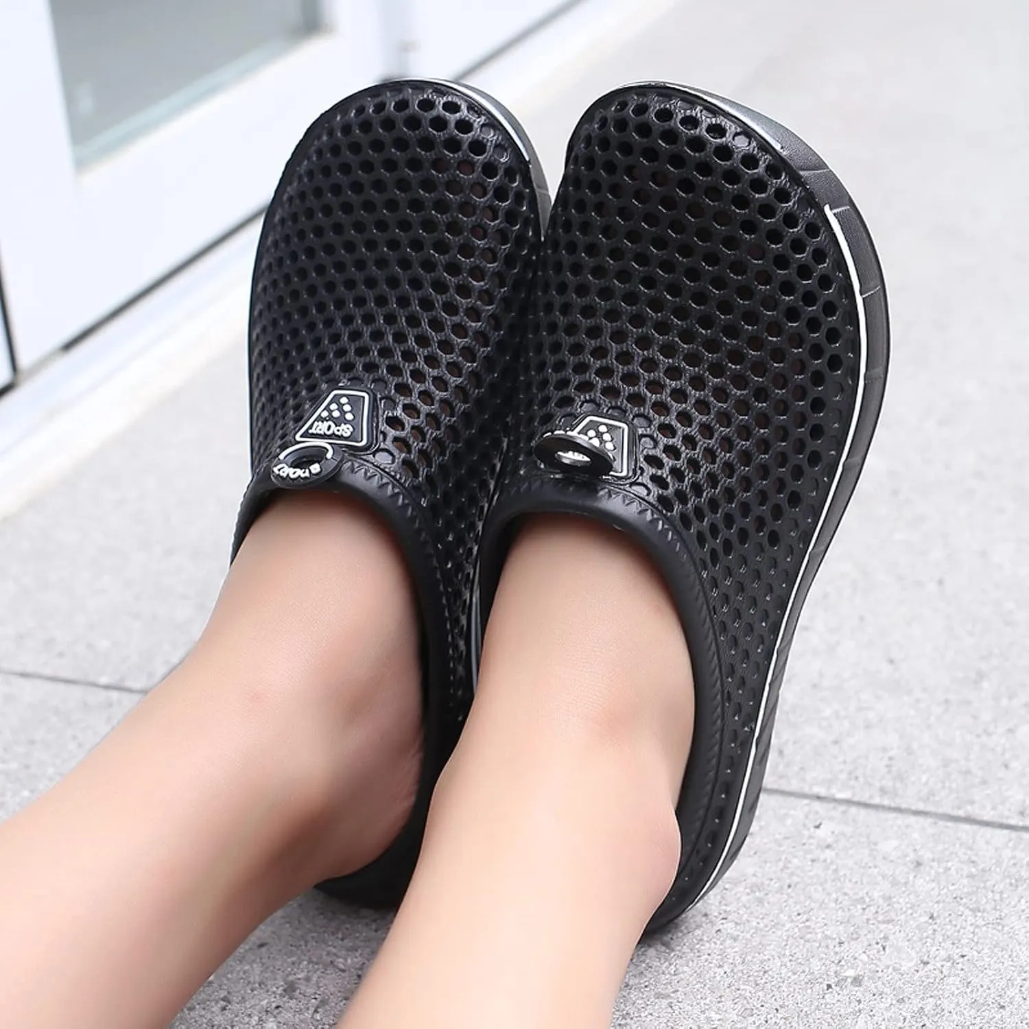 FLIOZY Women's Garden Clogs Shoes Men's Beach Water Shoes Slippers Sandals Breathable Casual Lightweight Outdoor Walking Shoes Unisex