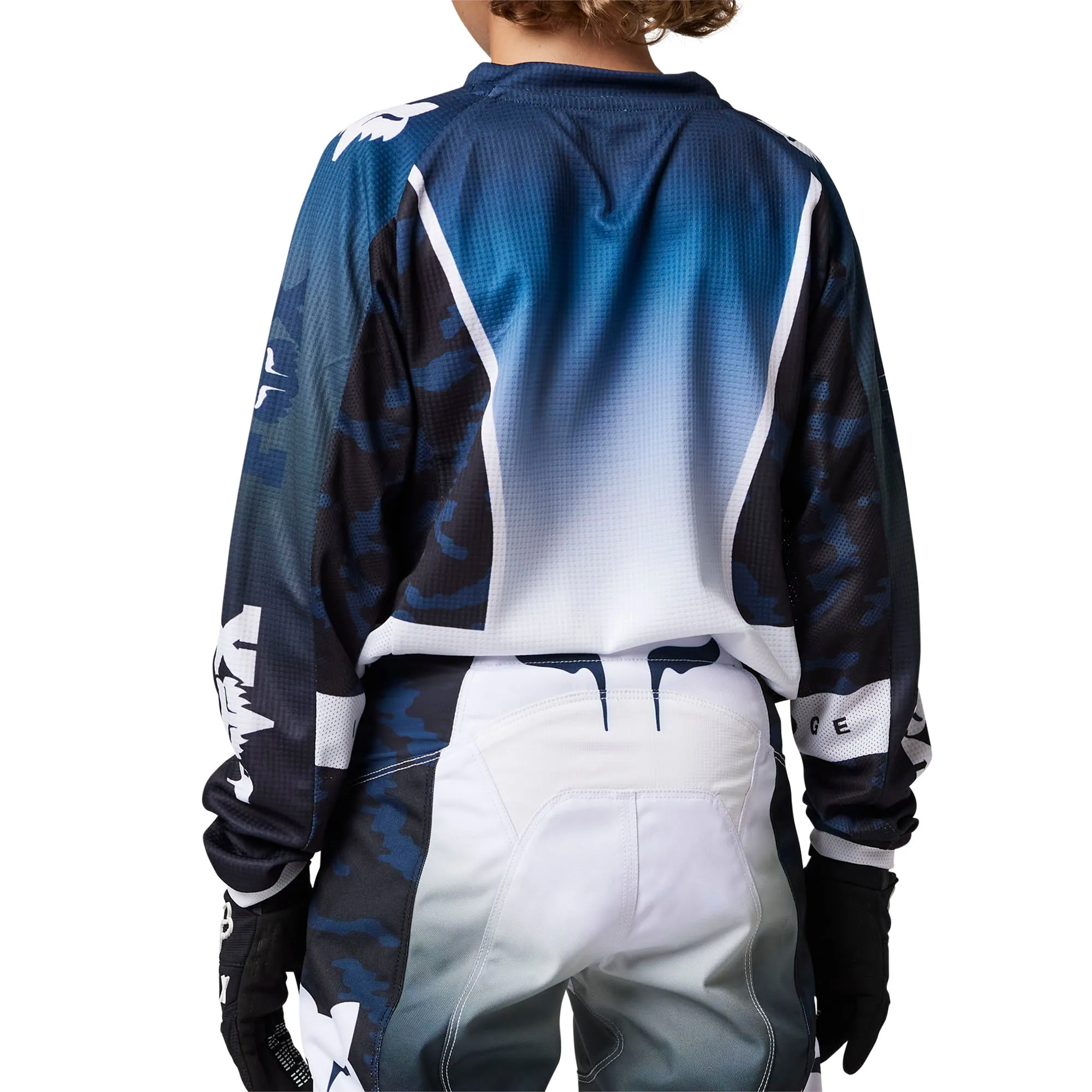 Fox Racing Youth 180 Nuklr Offroad Jersey Deep Cobalt Blue